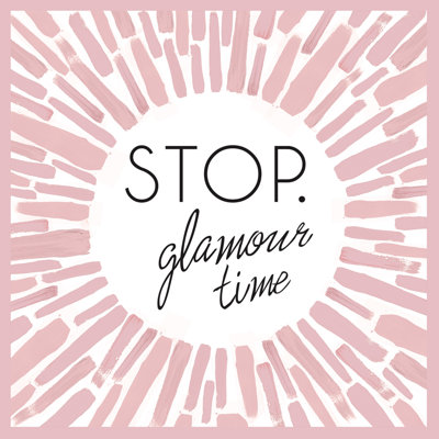 Glamour Time Pink - Wrapped Canvas Print