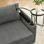 Canapé-lit de rangement 102 po 3 places avec 2 repose-pieds - siège profond, porte-gobelets, support pour téléphone-246500217