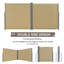 Auvent latéral rétractable manuel l 236,25 po x P 3,5 po beige-60039990-118914418