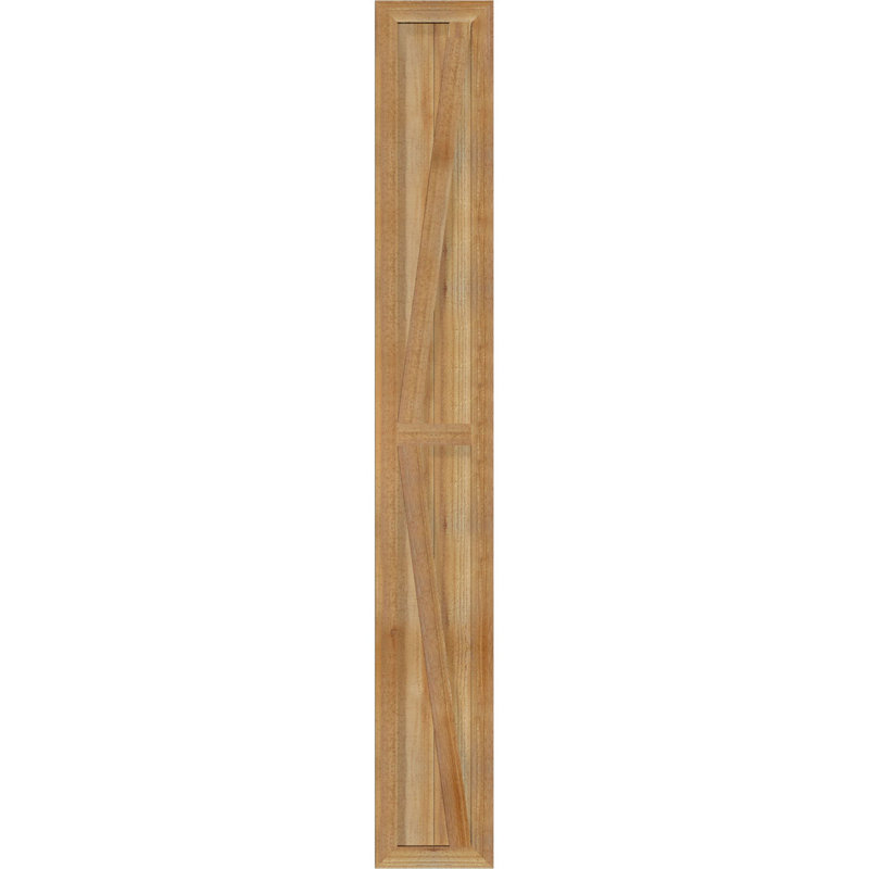 TimberCraft 5 3/8 "encadré avec panneaux n-lattes avec Z-Bar, cèdre rouge de l'Ouest, 10 3/4 po, 79 po
