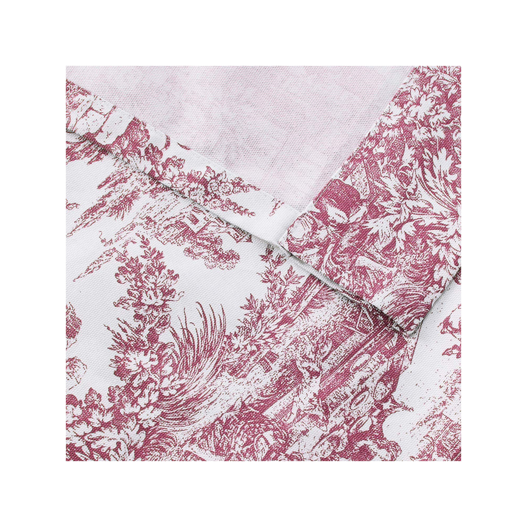 Amelie Cotton Shower Curtain, Red