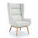 Sampson Upholstered Wingback Chair
