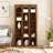 Nordic wood Bookcase, Multi-Tiered Natural Timber Storage Shelving, Floor-Standing Living Room & Study Storage Unit