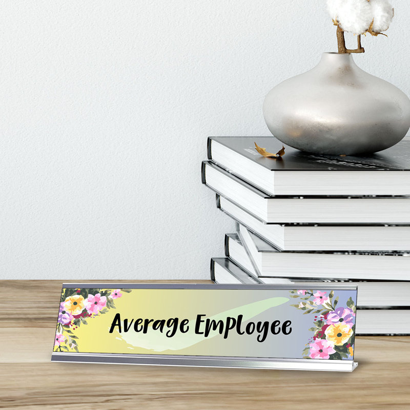 Enseigne de bureau moyenne employé
