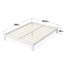 Phaedra Metal Platform Bed Frame White-59905124