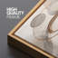 «Neutral Circle Abstract Wall Decor», reproduction d'art encadrée sur toile encadrée-1249169962-1249169960