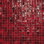 Crimson 5/8" x 5/8" Glass Mosaic