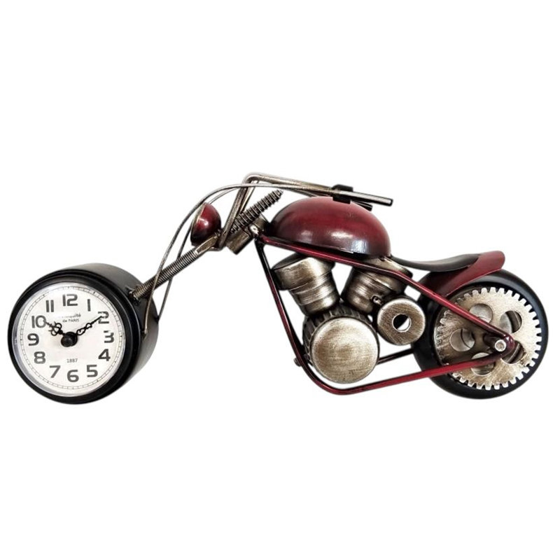Numerical Metal Quartz Movement / Crystal Tabletop Clock Silver