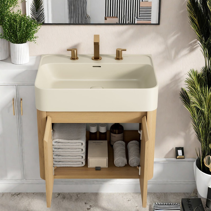Meuble-lavabo moderne 36 po, 23.62