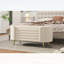 Banc rembourré avec rangement moderne et spacieux avec compartiment caché spacieux, parfait pour les chambres à coucher et les vestibules, beige-131685645-131685647