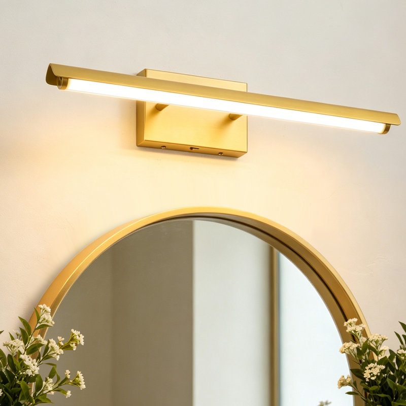 Gold Modern Dimmable Rotatable LED Wall Sconce, Gold