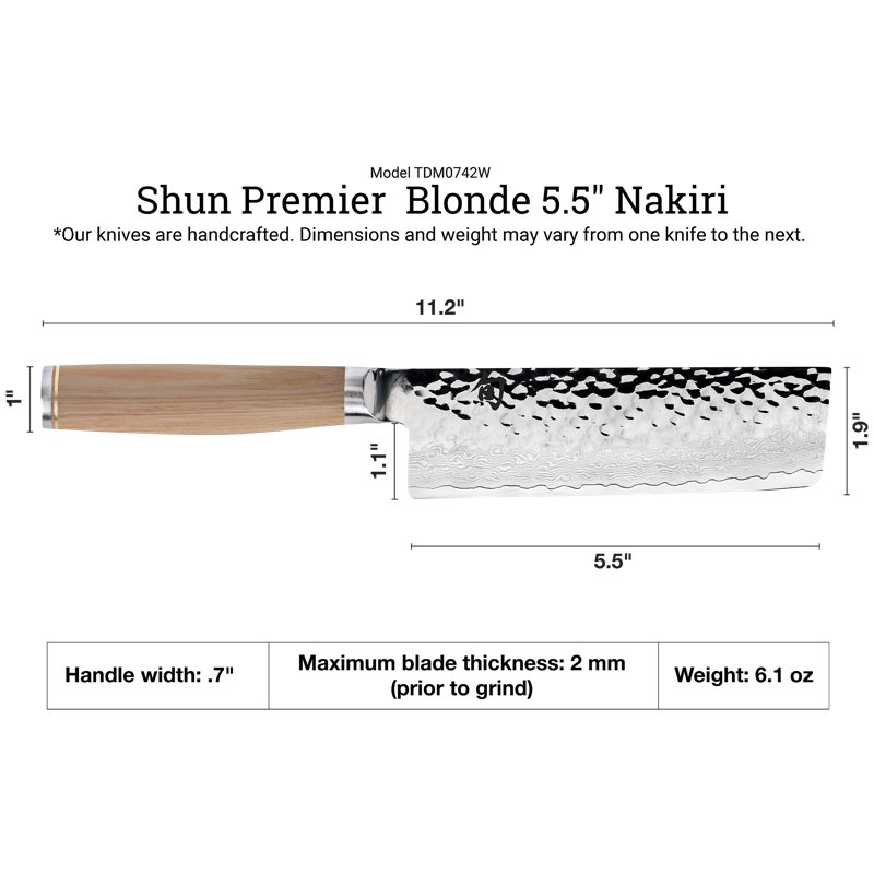 Premier 5.5'' L Nakiri, Blonde