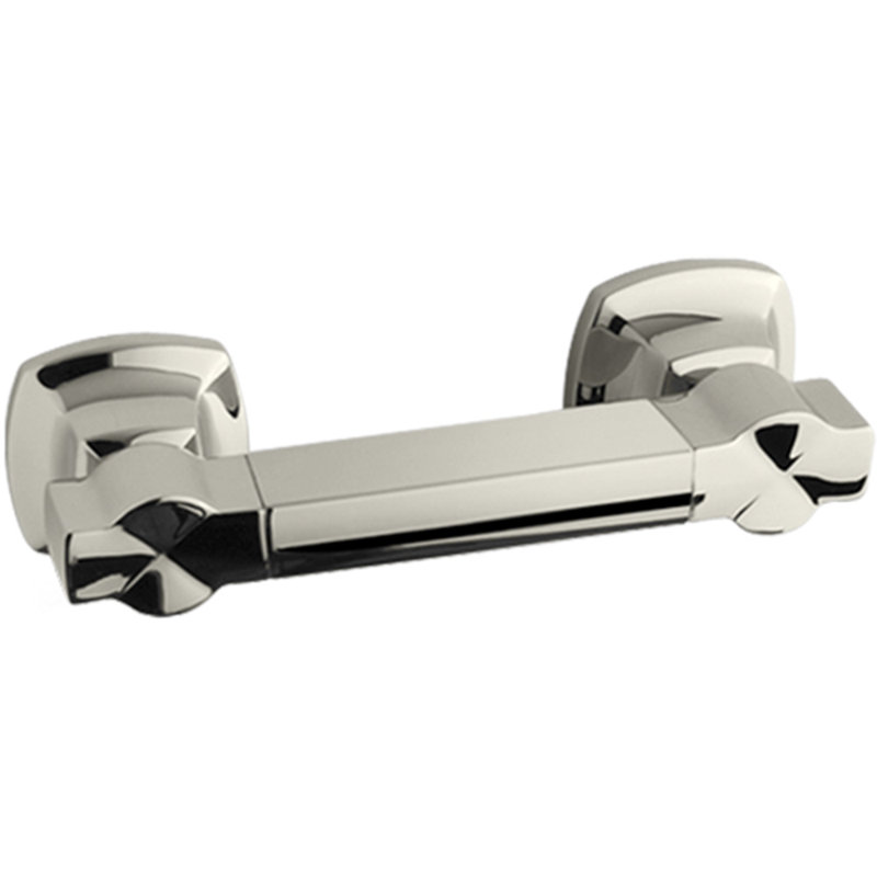 Margaux Grab Bar, Vibrant Polished Nickel, 9"W