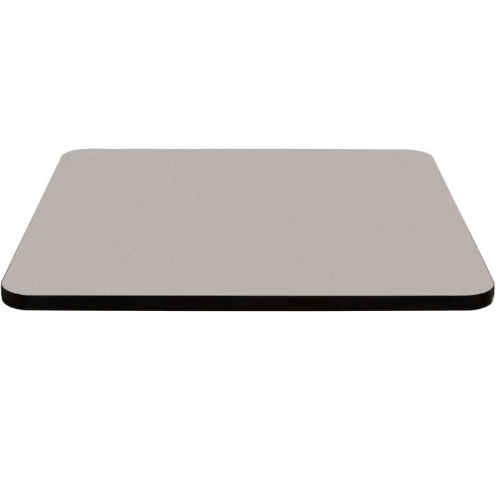 Table carrée pour salle de pause, H 30 po x L 36 po x l 36 po, Noir, gris