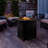 Propane Fire Pit - 30-Inch Outdoor Fireplace - 50,000 BTU Firepit - Fire Table with Electric Ignition, Lava Rocks, and Cover by Pure Garden