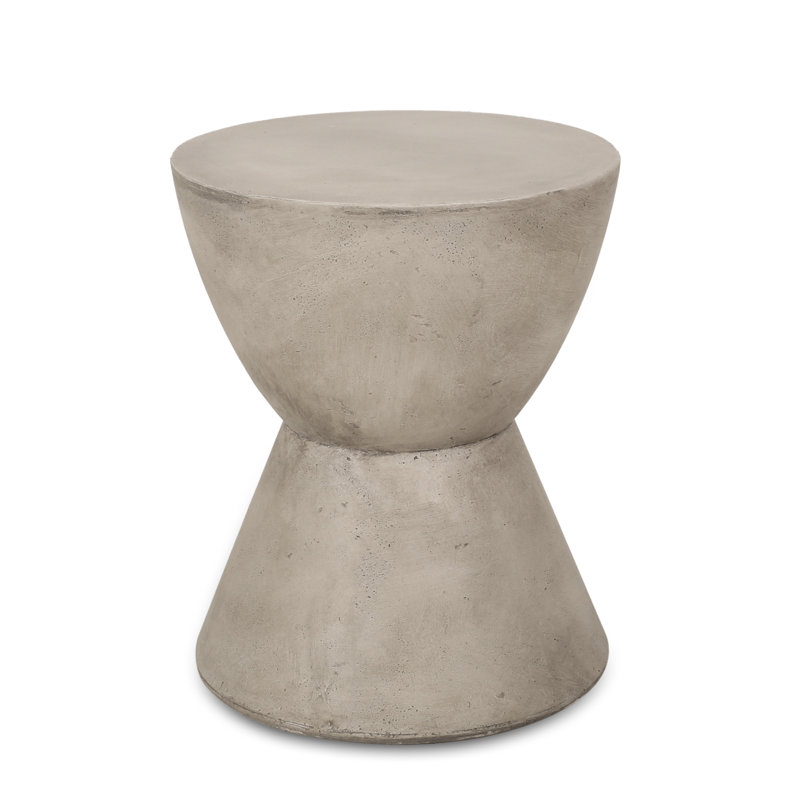 Outdoor Lightweight Concrete Side Table