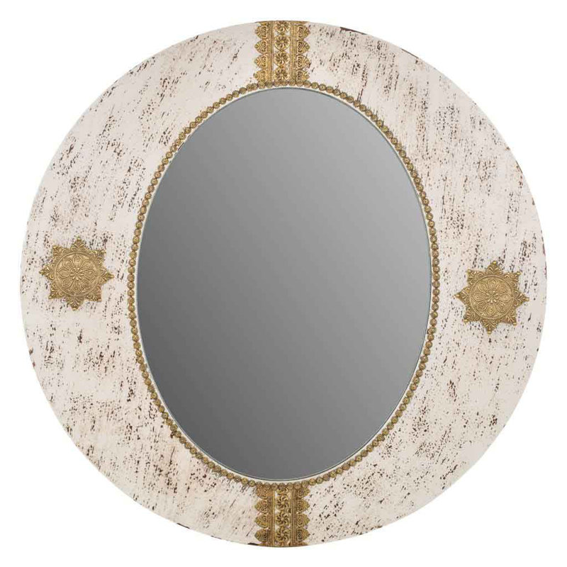 Mailloux Wood Flat Wall Mirror