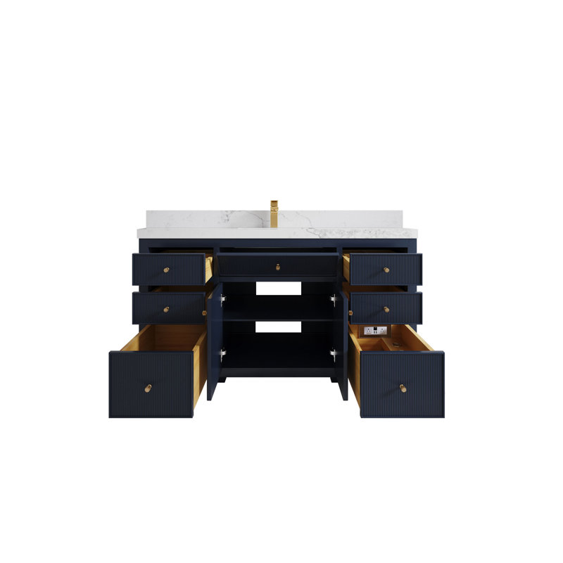 Meuble-lavabo double 60 po