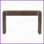 Table basse en grain de bois naturel avec pieds cannelés et amp; 2 tiroirs - Style intemporel pour le vestibule / salon-1900305772