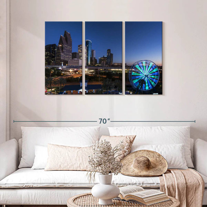 Sireci Houston Skyline, 28" H x 45" W