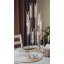4pcs 8 Arms Clear Candlesticks Holder For Wedding Decorations,38.5 Inches Tall