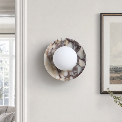 7.87" Modern Marble Wall Sconce