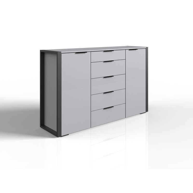 Doner 148cm W 5 - Drawer Chest of Drawers