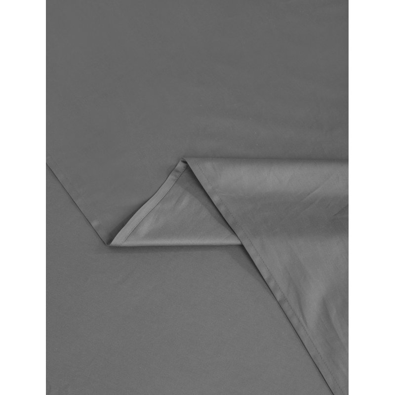 Ensemble de draps-housses Queen en coton égyptien 100 % gris pâle, poches profondes, avec taies d'oreiller, Grand lit