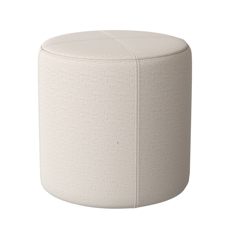 Porthleven Upholstered Ottoman, Lola Magnolia