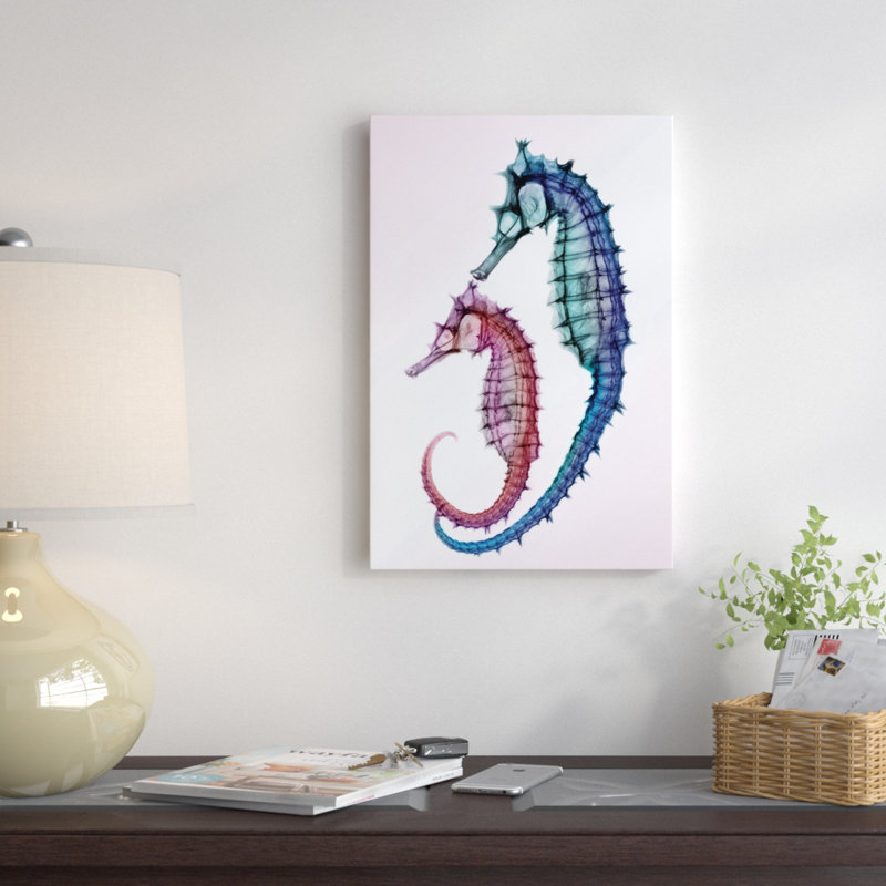«Seahorse», impression sur toile, H 26 po x l 18 po x P 1,5 po, Toile tendue, Pas de tapis