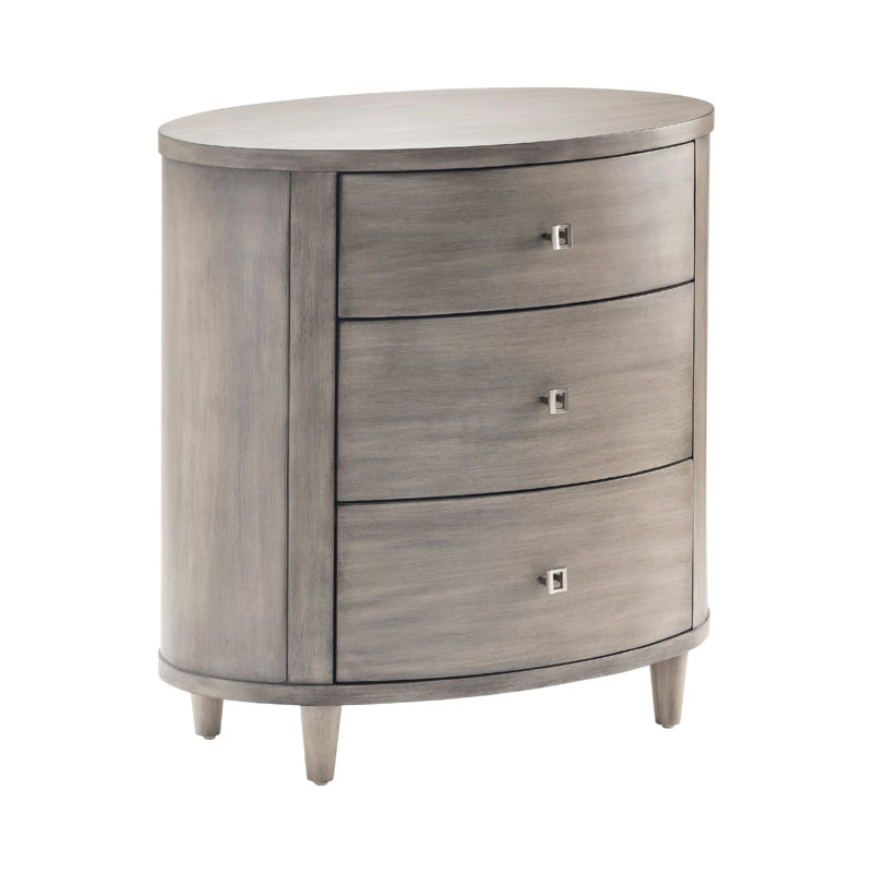 Three-Drawer Oval Chest
