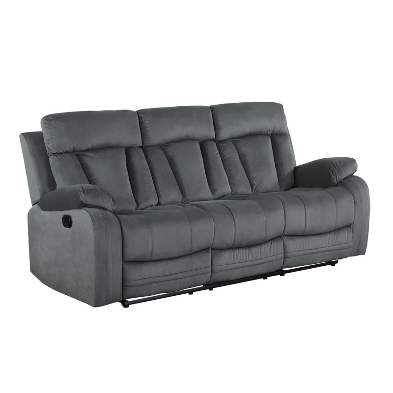 Canapé inclinable en tissu Global, Brun