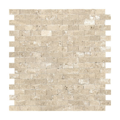 11.22'' W x 10.63'' L Natural Stone Peel & Stick Mosaic Tile