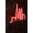 Flexible LED Neon Strip Lights, 12V DC, 12.6 x 24.0 x 0.8 inches | IP67 Waterproof, 22.68 Watts, PVC Foam Template | Built-in Wall Hanging System, Perfect for Home Decor & Parties, Energy Efficient-2052273138