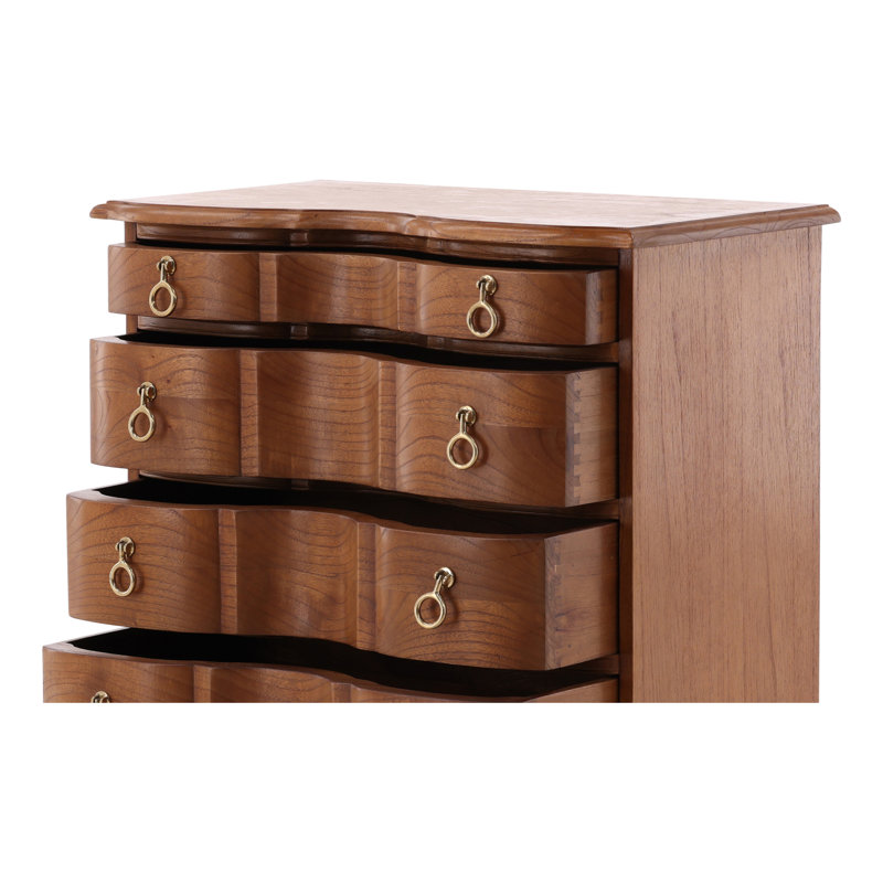 Furniture Classics Zepoli Natural Mahogany Brass Chest