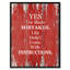 «Yes I Made Made Mistakes Life Did not Come with Instructions», reproduction d'art textuel sur toile encadrée-29514264