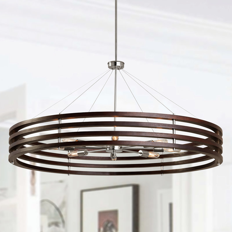 Dalton 8 - Light Dimmable Drum Chandelier