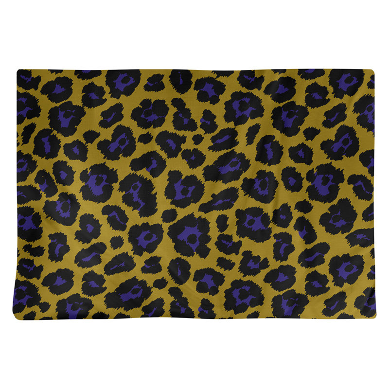 Napperon 18 "Baltimore football, Or métallique / mauve / noir, Coton