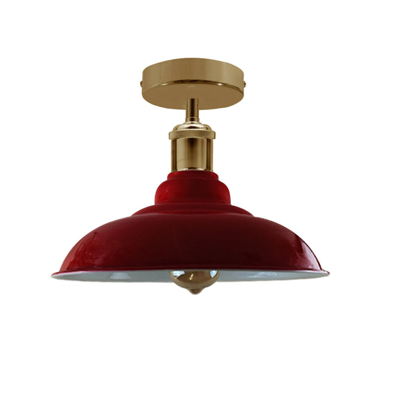 Zeke Flush Mount, No, Red