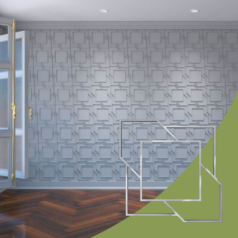 Petits panneaux muraux décoratifs en acrylique Monument, petit, l 11 3/8 po x H 11 3/8 po x T 1/8 po, miroir argenté