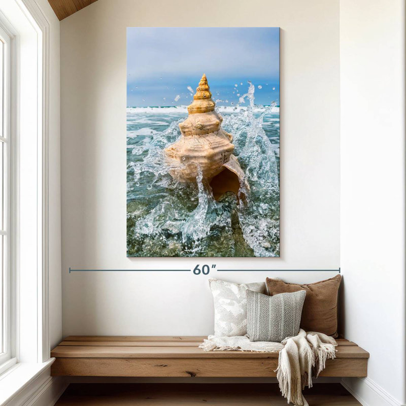 Aletra Ocean Conch Shell, 51" H x 34" W