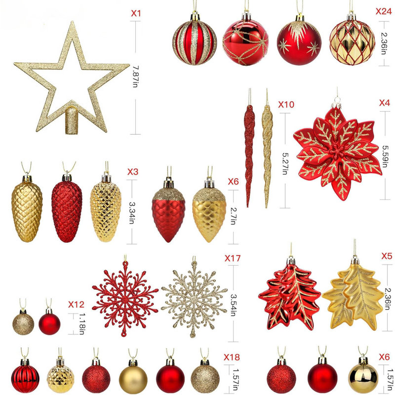 Decorative Accent, Red/Gold