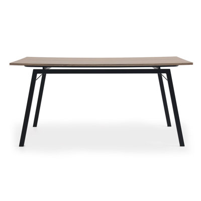 Lisette Rectangular Dining Table with Wood Base