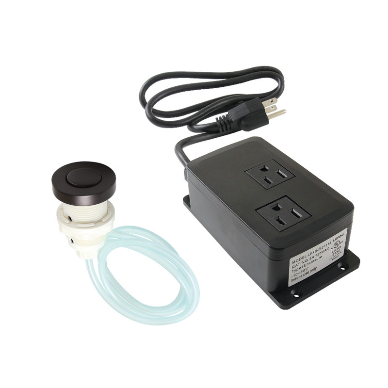Kingston Brass Gourmetier Dual Outlet Garbage Disposal Air Switch Kit