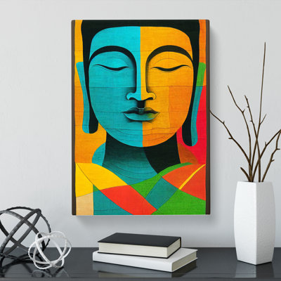 Buddha Patchwork - Wrapped Canvas