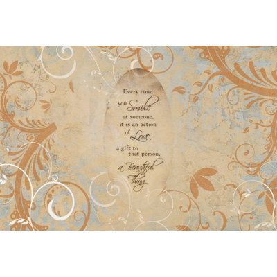 Smile Photo Mat - Wrapped Canvas Print