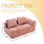 Couches de salon en chenille rose - Poupée en coton et sacs de printemps élégants-1664442747
