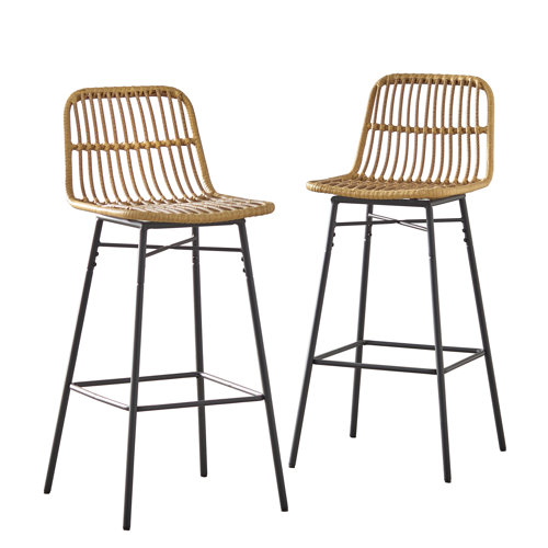 Bayou Breeze Atascadero Counter Stool with Metal Frame & Reviews | Wayfair