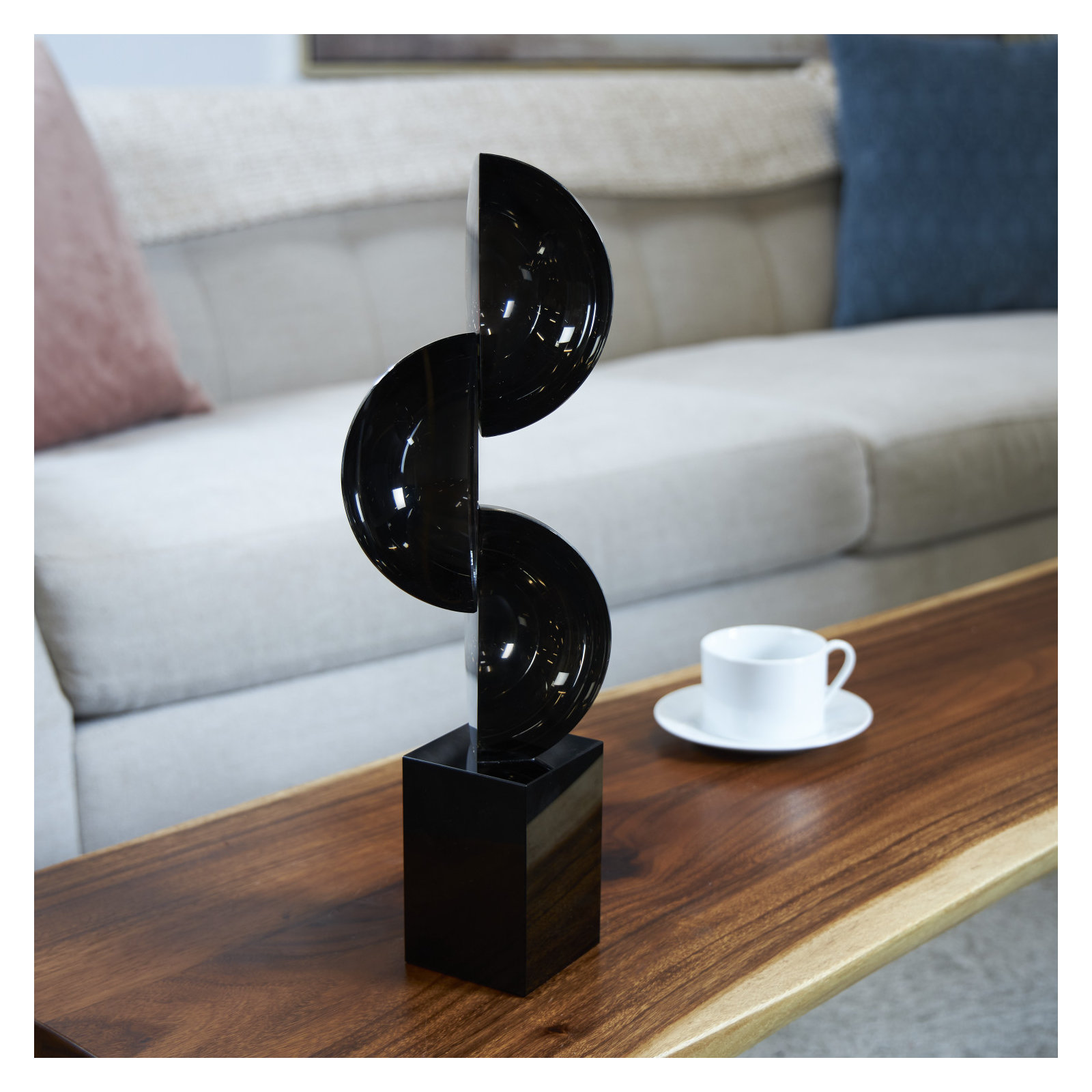 Nexus Orbs Sculpture, 17.85" H x 5.25" W x 3.8" D
