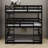 Triple Bunk Bed Featuring  Two Integrated Ladders and Guardrails, Convertible to Separate Beds-571403154
